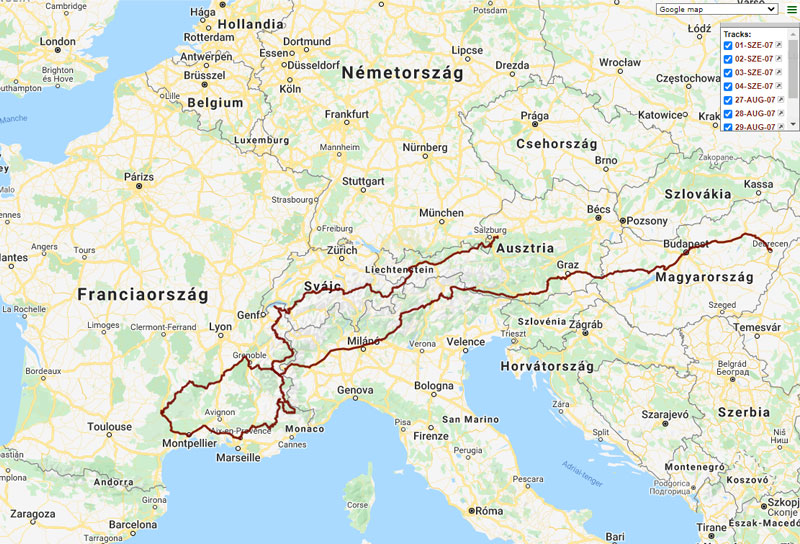 Route des Grandes Alpes, Franciaország